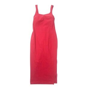Beyond Yoga Spacedye Icon Midi Dress Sleeveless Square Neck size XS